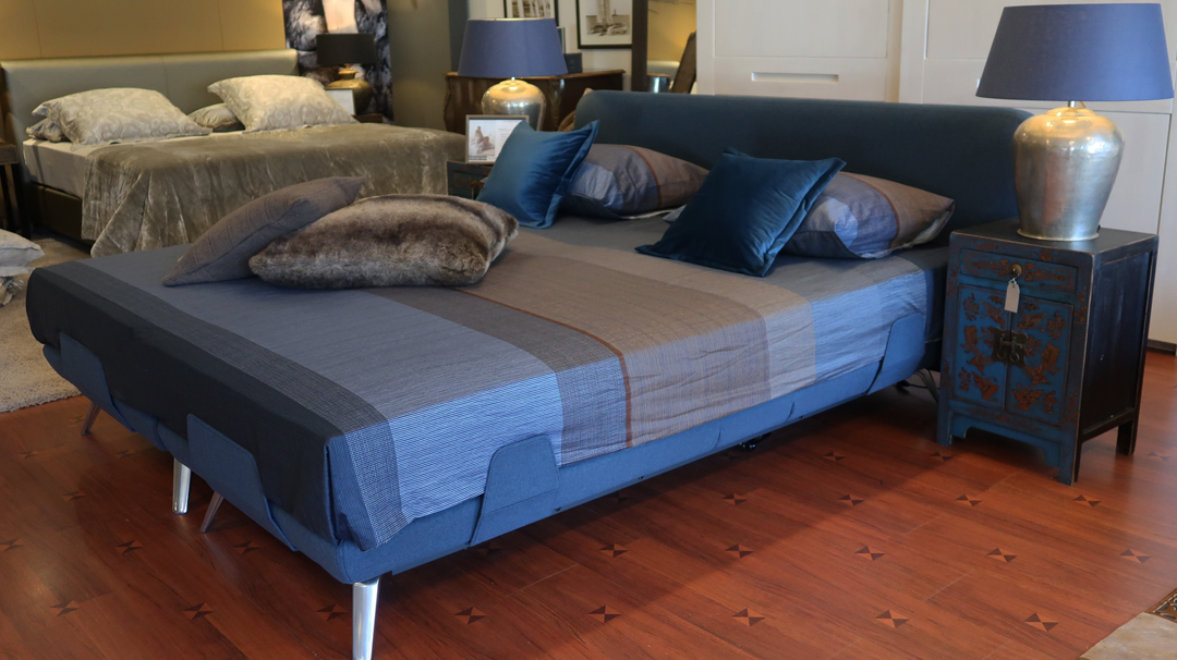 Blauw Magnitude Boxspring Meysen Slaapcomfort Bedtextiel Boxsprings Bedden Matrassen Dekbedden en Hoofdkussens